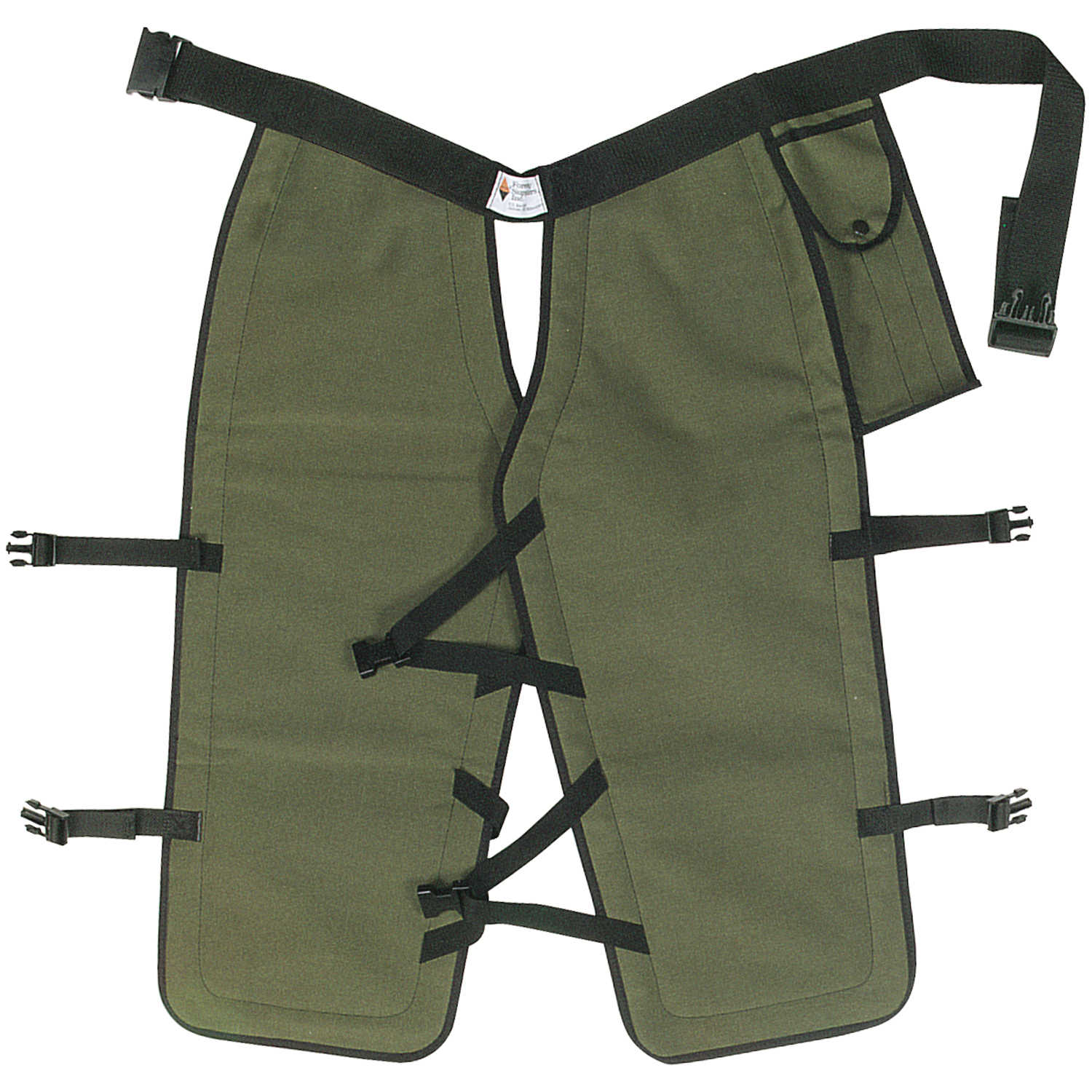 Chain Saw Chaps Four-Ply DuPont Kevlar, Green Non Compliant