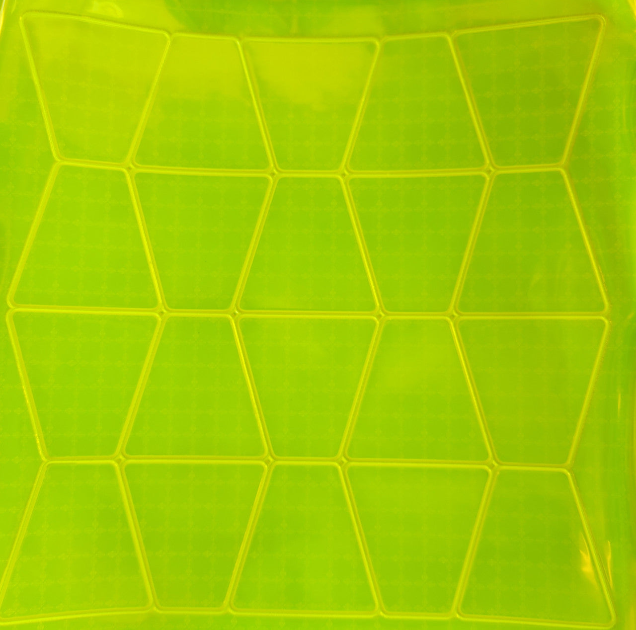 Reflexite Lime/Yellow Tetrahedron Trapezoid NFPA Approved - 20 Per Sheet