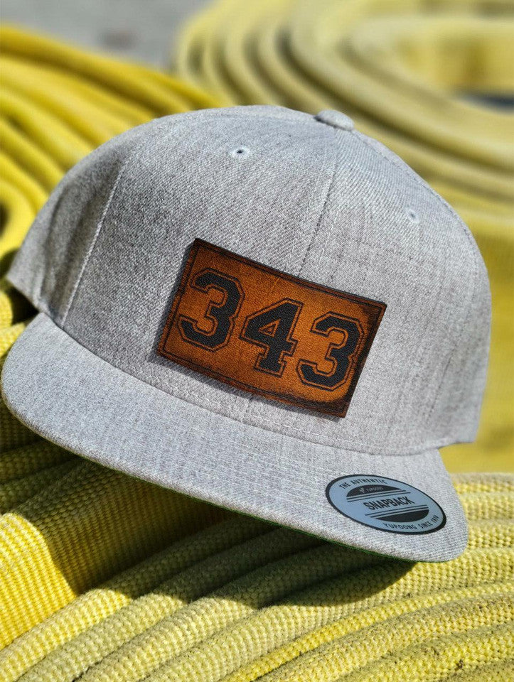 343  Leather Patch Baseball Hat