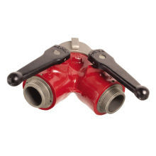 Gated Wye Valve 2.5" Female x (2) 1.5" Male Outlets