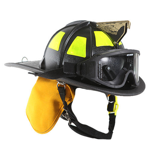 Cairns 880 Traditional Thermoplastic Fire Helmet (Black, White or Red)