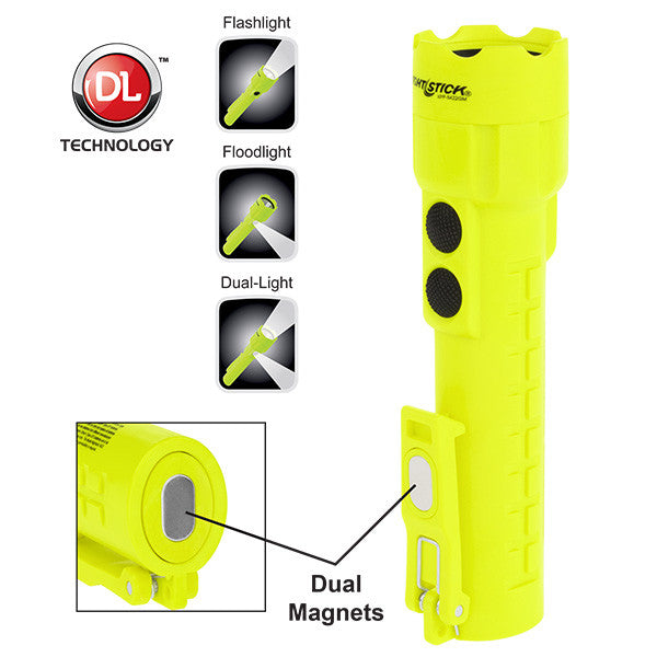 NightStick Green Safety Rated LED Flashlight-Floodlight