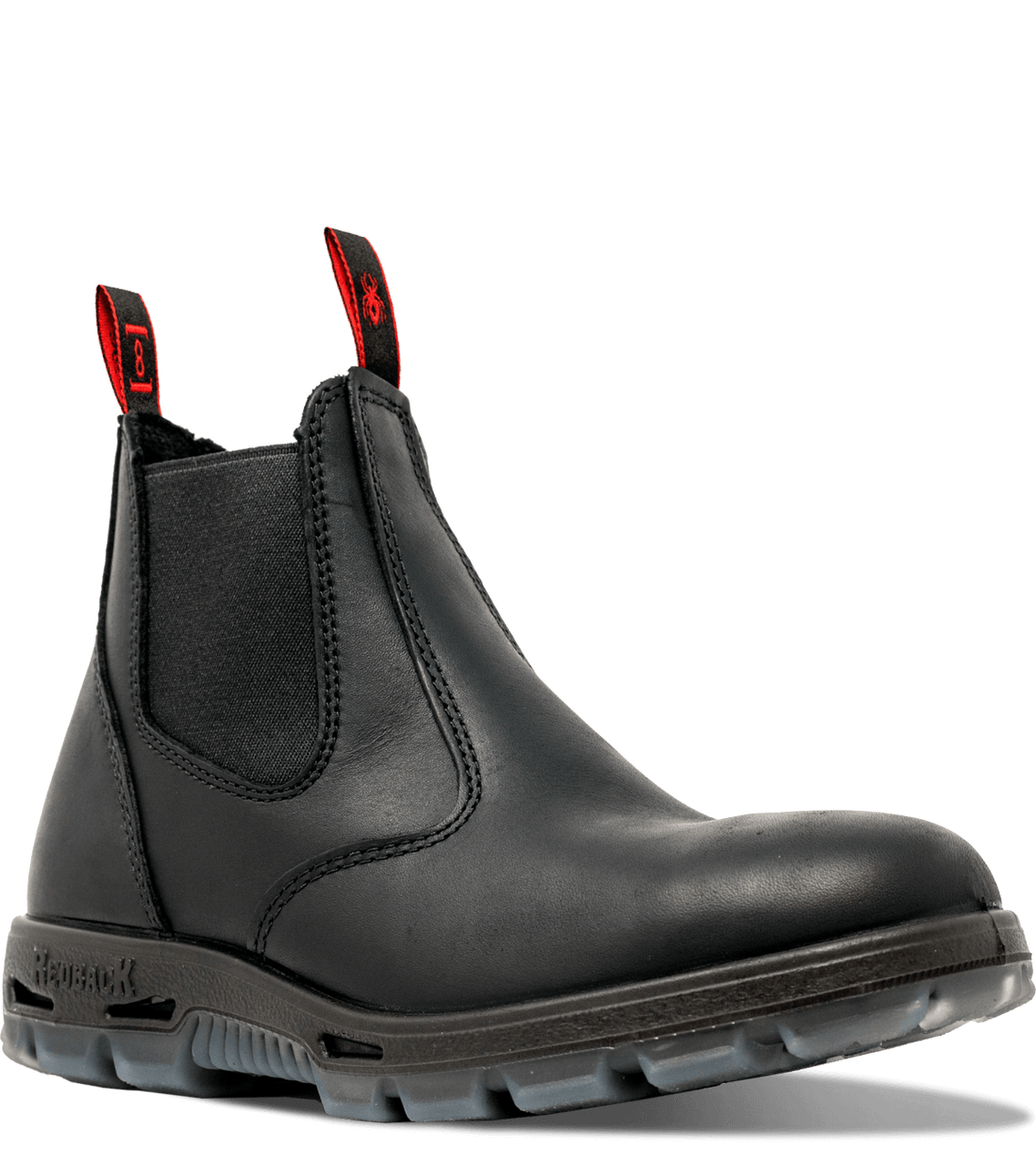 Black slip on steel cheap toe boots